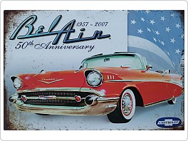 Plechová cedule Chevrolet, Bel Air, 20x30 cm