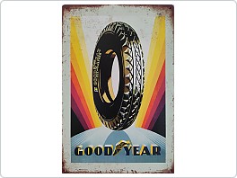 Plechová cedule GoodYear, 20x30 cm