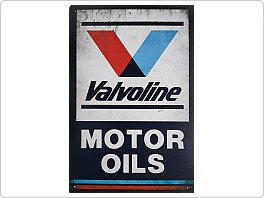 Plechová cedule Valvoline, Motor Oils, 20x30 cm