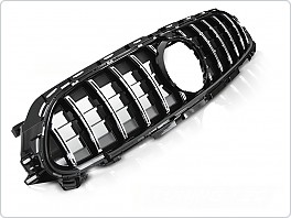 Přední maska Mercedes W213, 2020-2023, SPORT STYLE, chromová, černá