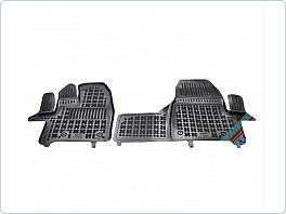 Gumové VANIČKY, autokoberce sada, FORD TRANSIT / TOURNEO CUSTOM 2018- (2 MÍSTA, AUTOMAT)