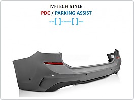 Zadní nárazník BMW G21, 2019-, SPORT STYLE, PDC, -[]-[]-