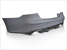 Zadní nárazník Mercedes W213, 2020-2023, 4D, SPORT STYLE, PDC, černý