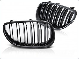 Přední maska, ledvinky BMW E60, E61, 2003-2010, černý lesk