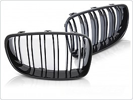 Přední maska, ledvinky BMW E87, E81, E82, E88, 2007-2011, černý lesk