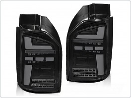 Zadní LED světla, světlomety, lampy VW T6, T6.1, 2015-2021, OEM LED, SEQ, černé kouřové