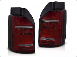 Zadní LED světla, světlomety, lampy VW T6, T6.1, 2015-2021, OEM LED, SEQ, červené kouřové
