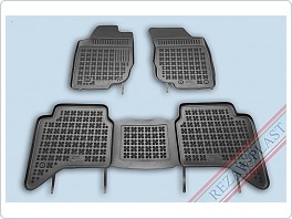 Gumové VANIČKY, autokoberce sada, TOYOTA HILUX 2005-2011