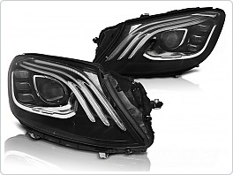 Přední světla, světlomety, lampy Mercedes W222, 2013-2017, LED, černé