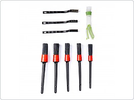 Sada detailingových štětců střední a kartáčků 9ks