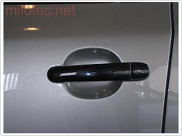 Kryty klik plné, černá metalíza, (4+4 ks jeden zámek)