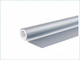 Karbonová fólie stříbrná 3D 30cm x 150cm