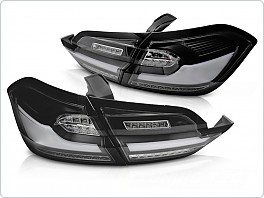 Zadní LED světla, světlomety, lampy Ford Fiesta MK8, 2017-2021 htb, SEQ, LED, černé