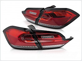 Zadní LED světla, světlomety, lampy Ford Fiesta MK8, 2017-2021 htb, SEQ, LED, bílo-červené