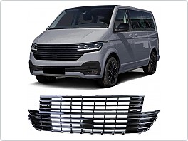 Přední maska VW T6.1 černá lesklá (od 2019) - bez znaku