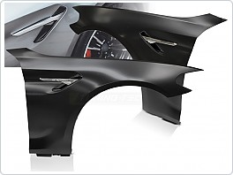 Přední blatníky BMW G30, G31, 2017-2020, SPORT STYLE s bočními chromovými přívody vzduchu, sada L+P