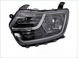 Přední levé světlo, světlomet, lampa Dacia Duster II, 2017-2021, TYC, černé