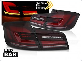 Zadní LED světla, světlomety, lampy BMW F10 2010-2016, SEQ, červené kouřové