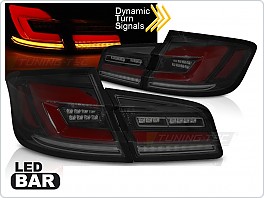 Zadní LED světla, světlomety, lampy BMW F10 2010-2016, SEQ, černé kouřové