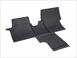 Gumové koberce, autokoberce sada PEUGEOT Traveller 2016- 2místa + tunel (4 díl) přední