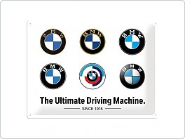 Plechová cedule BMW Logo Evolution, 30x40cm 