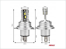 LED H4, H-mini serie