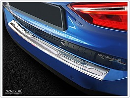 Kryt zadního nárazníku, NEREZ AVISA, BMW X1 2015-2019 (F48, LESKLÁ A STŘÍBRNÝ CARBON)
