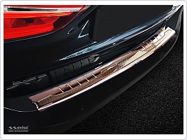 Kryt zadního nárazníku, NEREZ AVISA, BMW X1 2015-2019 (F48, LESKLÁ, MĚDĚNÁ, CARBON)