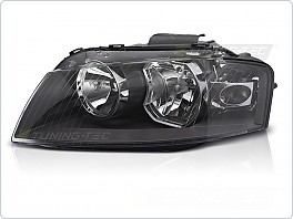 Přední světlomet, Audi A3 8P, 2003-2008, levý 1ks, černá