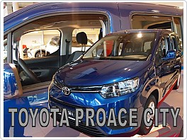Plexi ofuky oken, deflektory, Toyota ProAce přední+zadní 