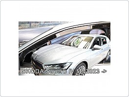 Plexi ofuky oken, deflektory, Škoda Superb IV, přední 
