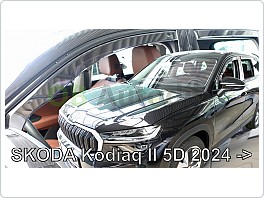 Plexi ofuky oken, deflektory, Škoda Kodiaq 2024- přední + zadní