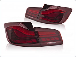 Zadní OLED světla, světlomety, lampy BMW F10, 2010-2016, SEQ, červené