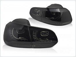 Zadní LED světla, světlomety, lampy VW Golf 6, 2008-2013, SEQ, kouřové