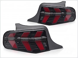 Zadní LED světla, světlomety, lampy Ford Mustang 2010-2013, SEQ, černé