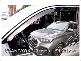 Plexi ofuky oken, deflektory, přední SSANGYONG REXTON II 5D 2017-