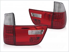 Zadní LED světla, světlomety, lampy BMW X5 E53, 1999-2003, červeno bílé