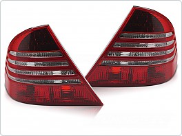 Zadní LED světla, světlomety, lampy Mercedes W220 S-class, 1998-2005, světle kouřová červená