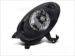Přední světlomet Nissan Micra K12, 2003-2007, levý 1ks, černý