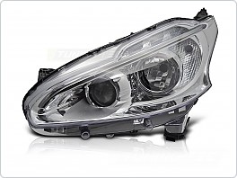 Přední LED světlomet Peugeot 208, 2012-2015, levý 1ks, chrom