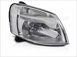 Přední světlomet Peugeot Partner 2002-2010, pravý 1ks, chrom