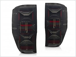 Zadní LED světla, světlomety, lampy Ford Ranger, 2011-2018, SEQ, kouřové