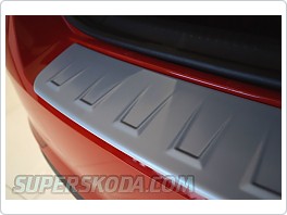 Ochranný kryt zadního nárazníku pro Škoda Rapid SpaceBack - ALU vzhled