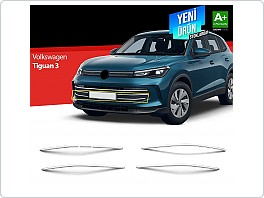 Nerez chrom lišty předního nárazníku Volkswagen Tiguan III 2024-