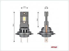 LED žárovky H7/ H18 6500K X4 serie Canbus