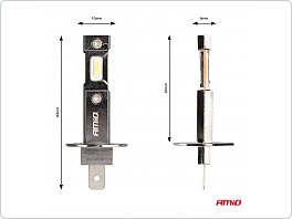 Led žárovky H1 Hybrid serie 6000K, 60W Canbus
