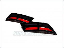 Atrapy výfuku pro Škoda Octavia III černo-červené