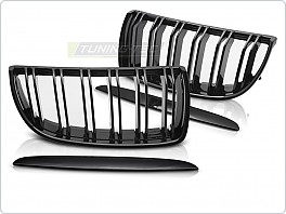 Přední maska, ledvinky BMW E90, E1 2005-2008, SPORT, lesklá černá