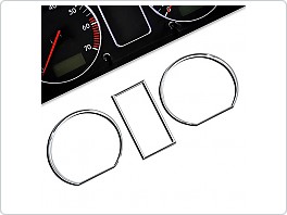 Chromované rámečky budíků VW Golf II