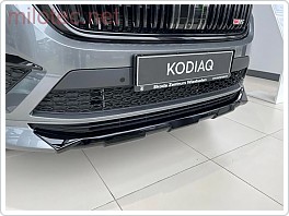 Ochranná lišta předního nárazníku - černý lesklý klavírlak, Škoda Kodiaq RS Facelift, Sportline Facelift